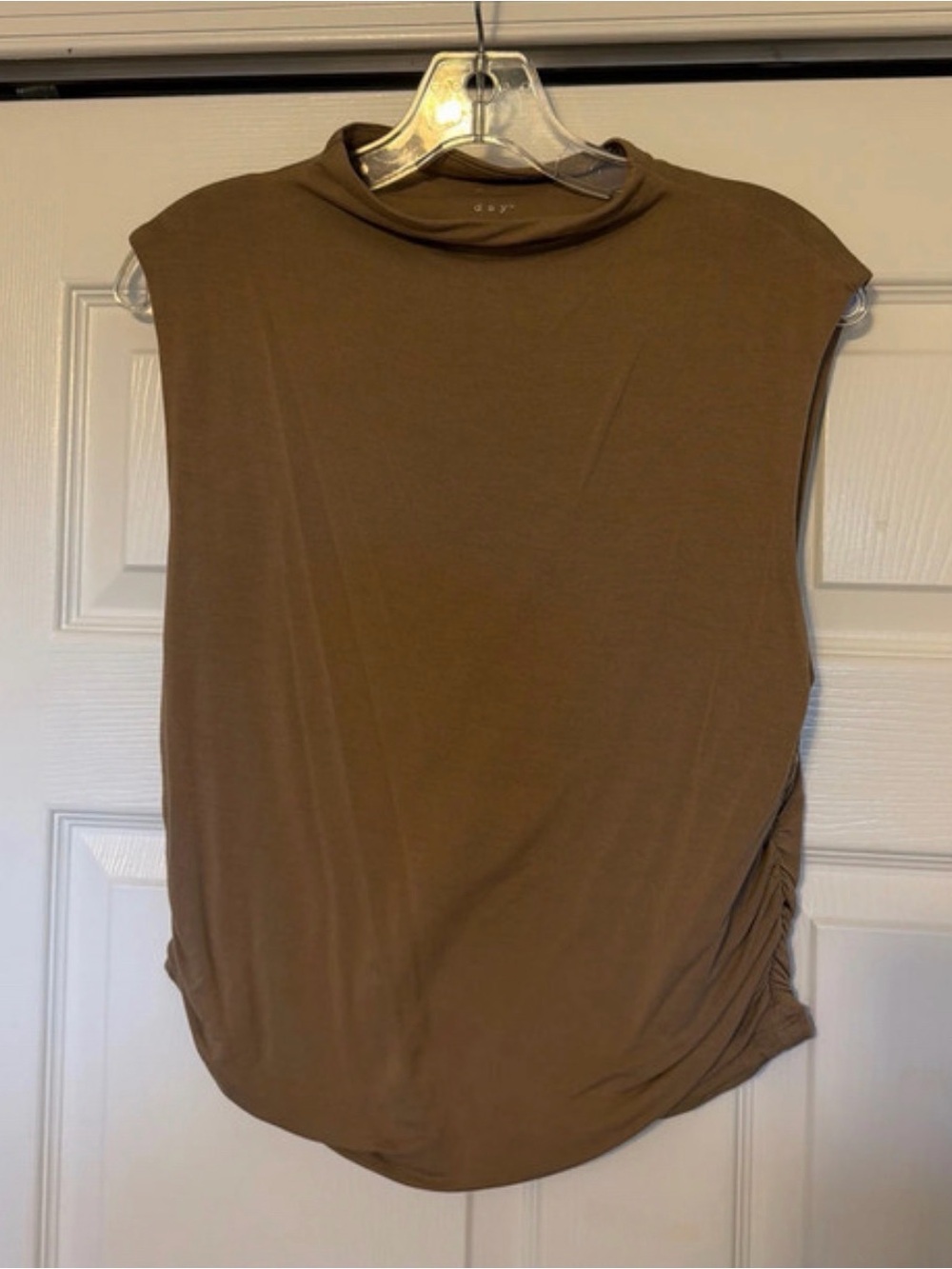 Sleeveless Mock Neck Top in Brown by A New Day